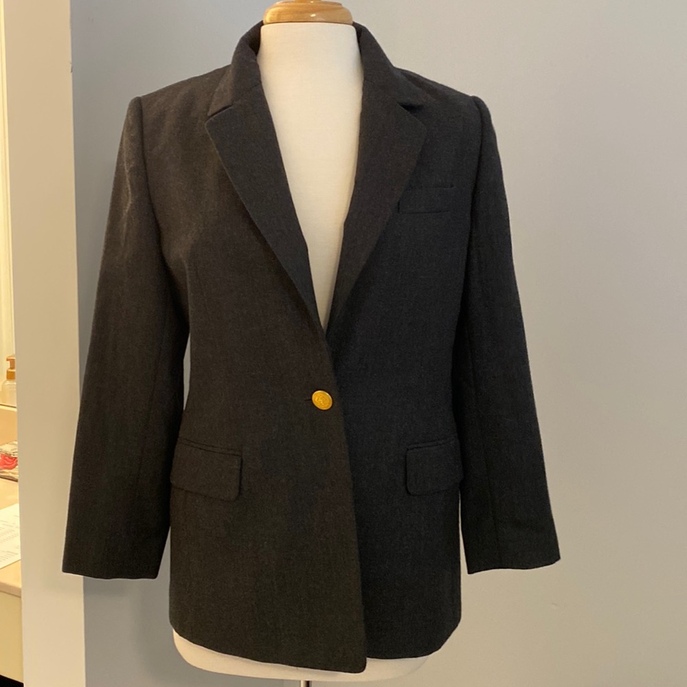 Talbots Petites dark grey blazer